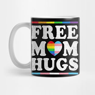 Free Mom Hugs Heart Lgbt Pride Month Mug